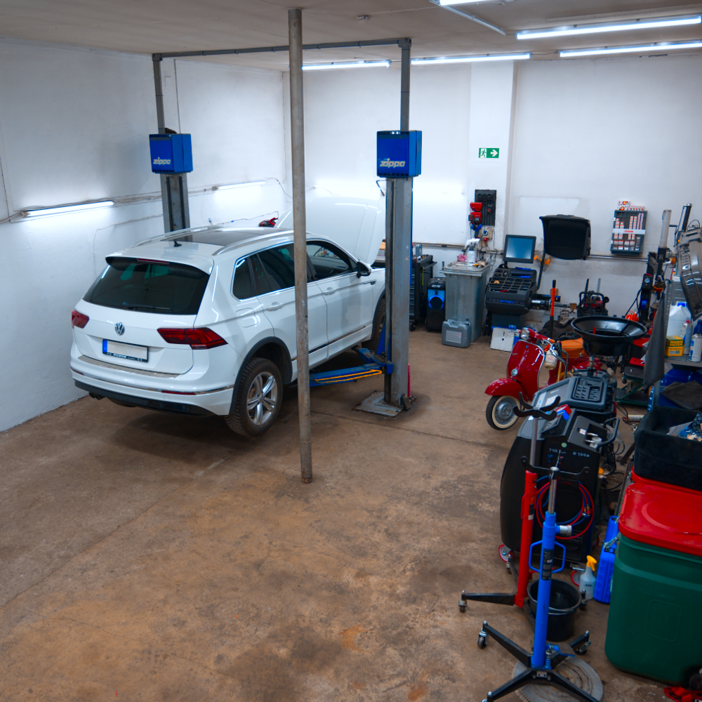 Arbeitsplatz in der Werkstatt